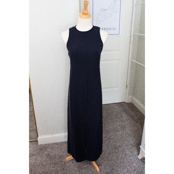 Calvin Klein Black Crepe Midi Tank Sheath Dress - Picture 2 of 6